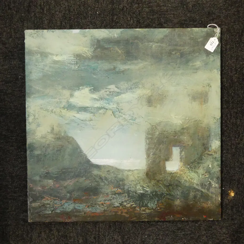 ARTIST UKNOWN, ABSTRACT, OIL ON CANVAS 500x500mm Image 1++