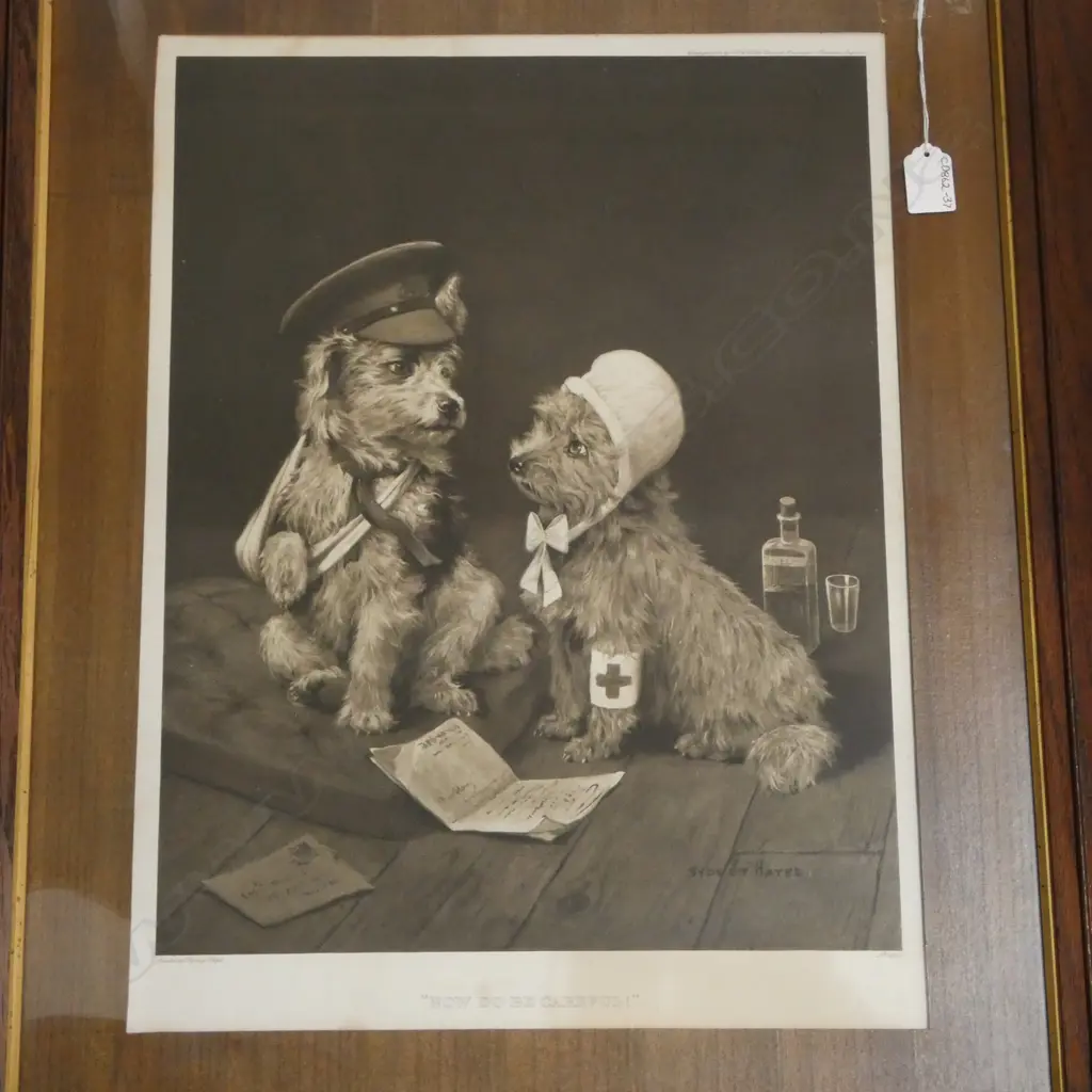 SYDNEY HAYES WWI DOG PRINT  Image 1++