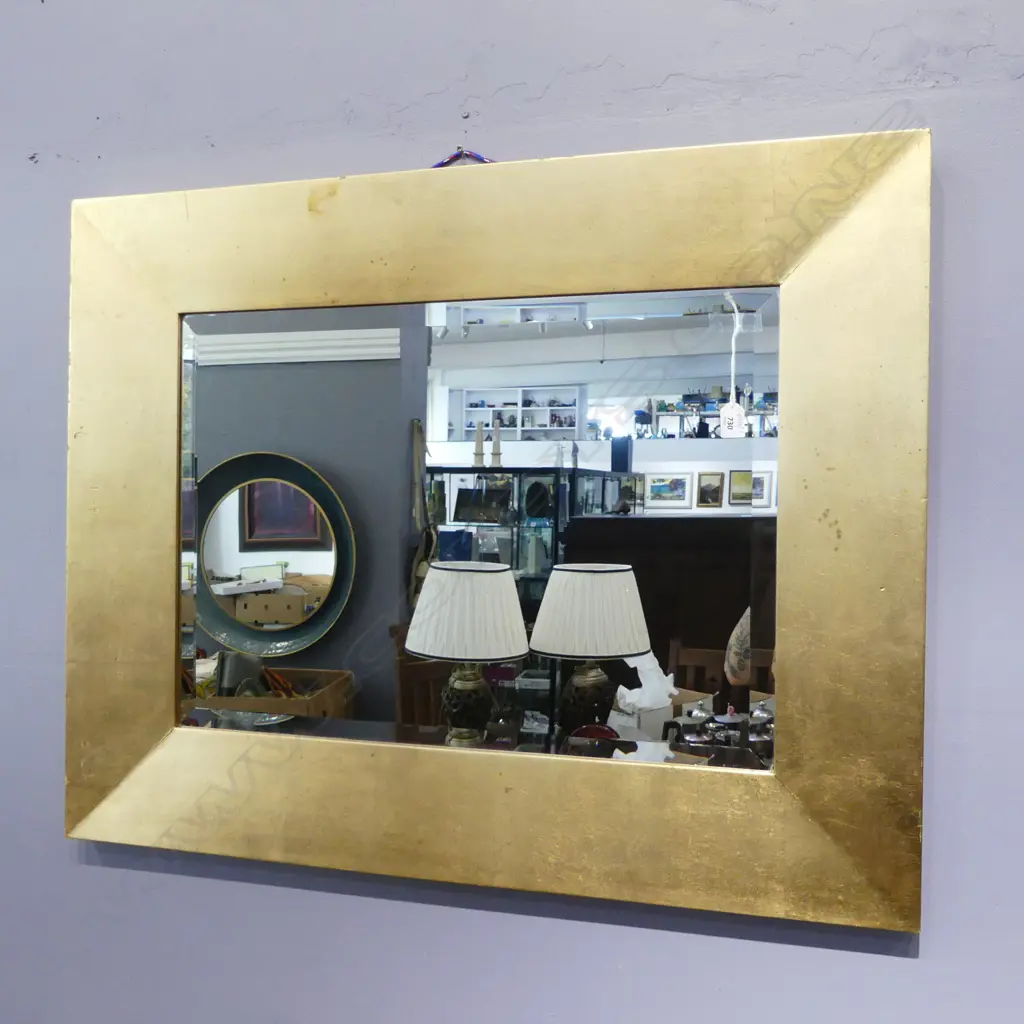 MODERN MIRROR, GOLD FRAME 770x970mm Image 1++