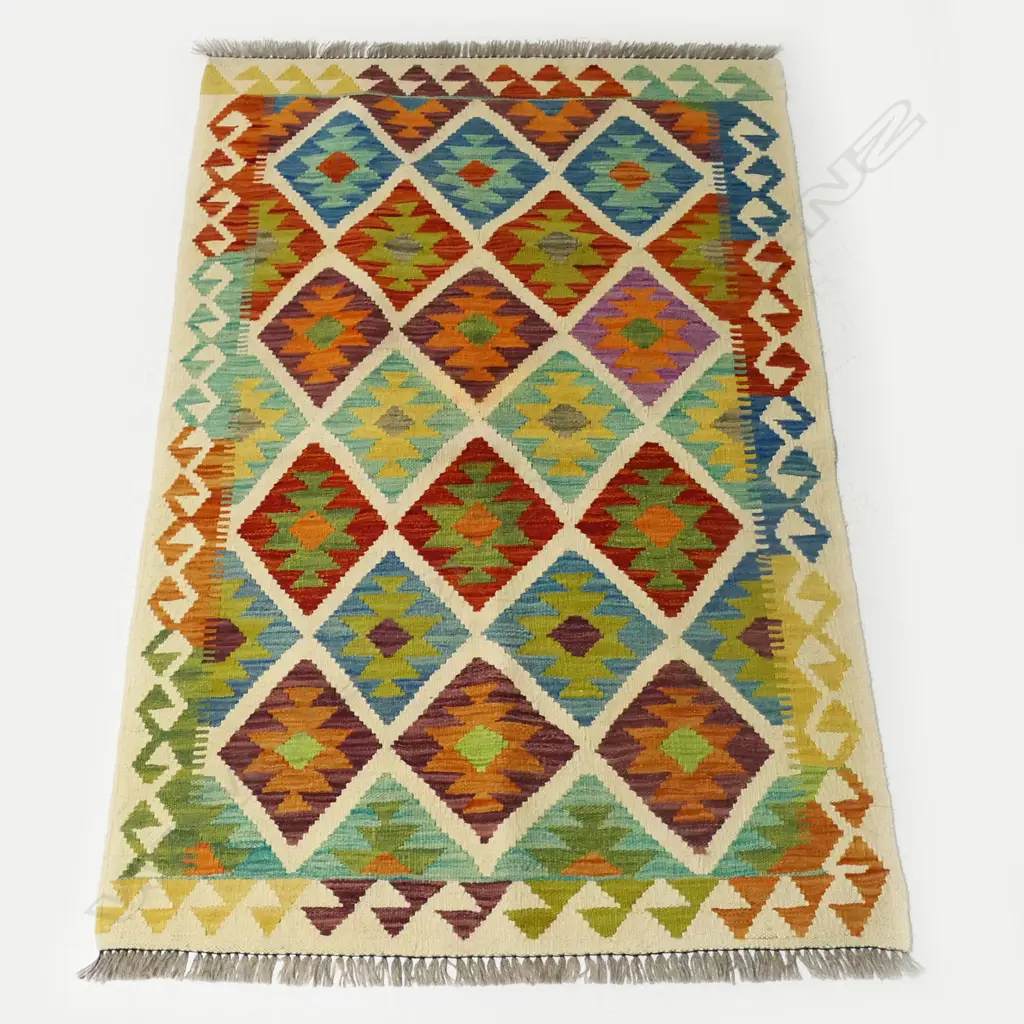 HAND WOVEN KILIM RUG, 1500 x 1000mm Image 1++