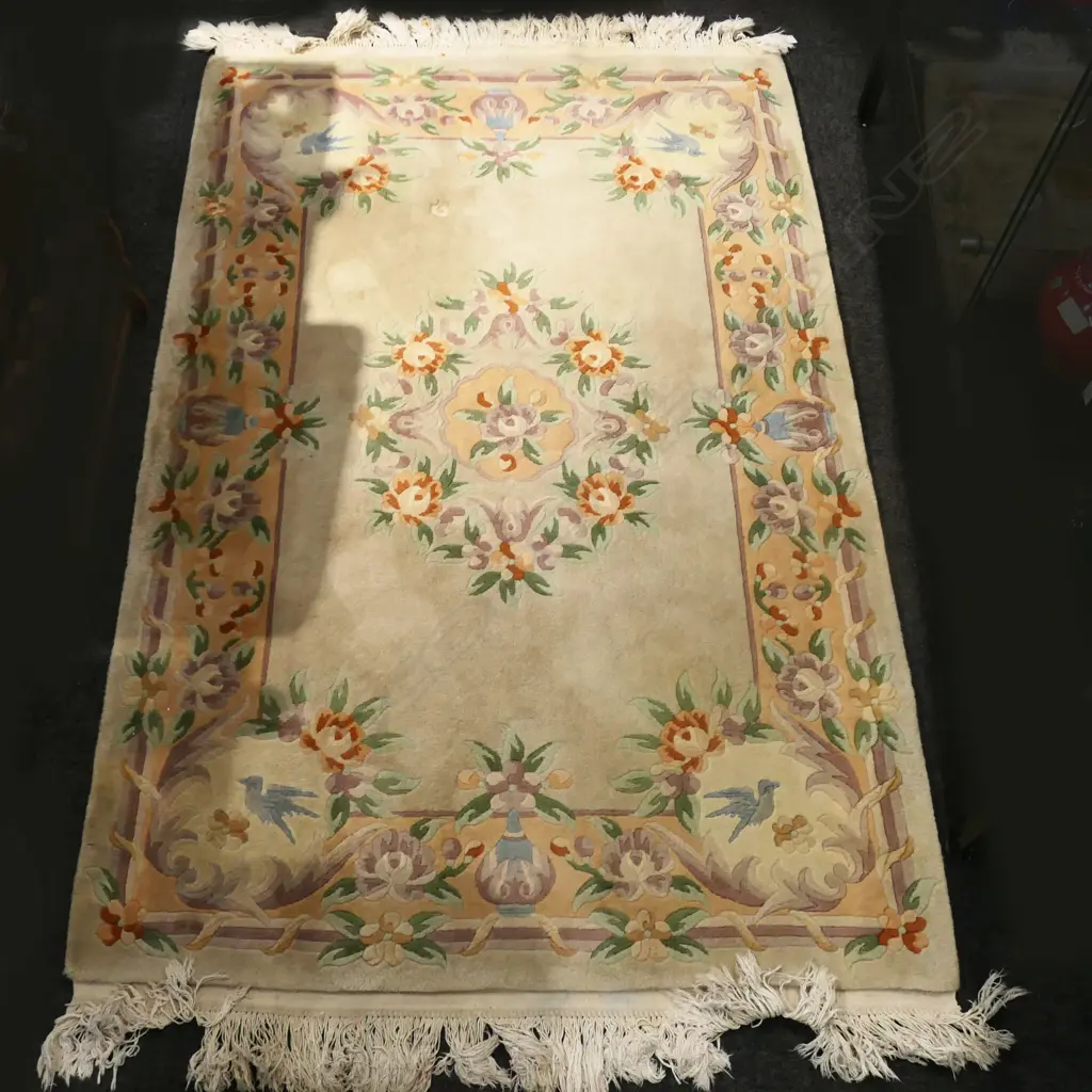 CHINESE SCULPTURED WOOL PILE RUG 1840x1200mm Image 1++