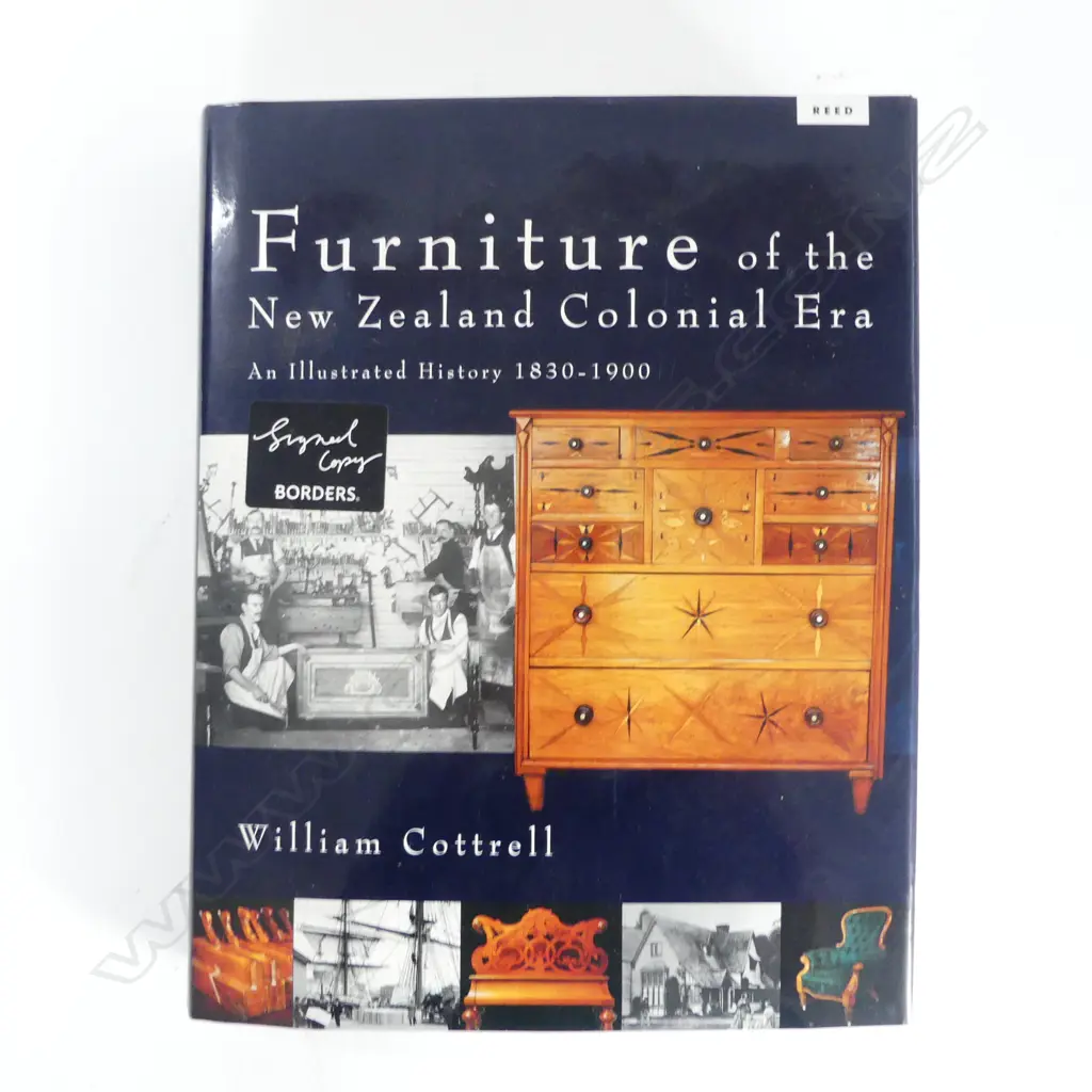 AUTOGRAPHED 'FURNITURE OF THE NZ COLONIAL ERA' BY WILLIAM COTTRELL Image 1++