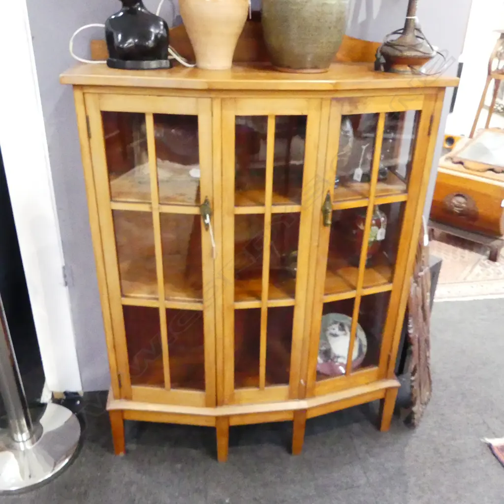 WOODEN CHINA CABINET 940x350x1310mm Image 1++