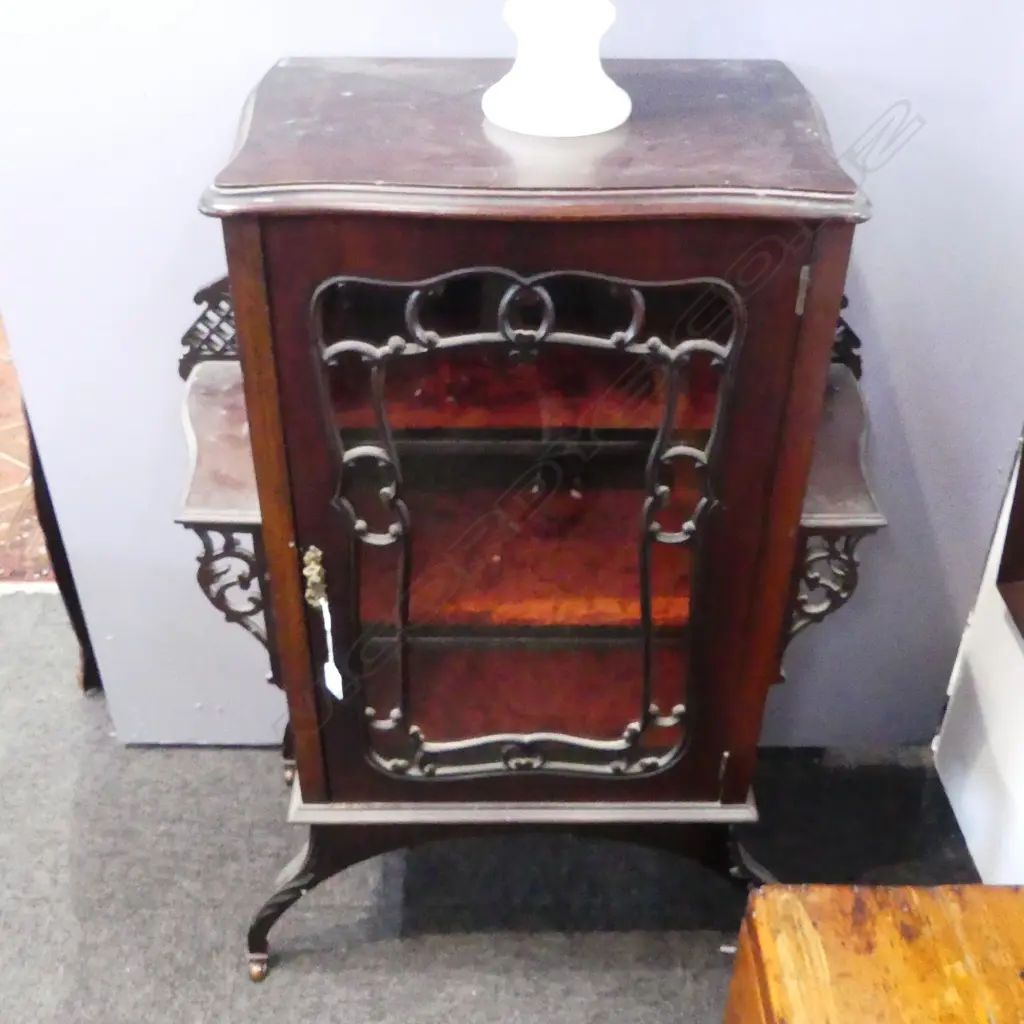 EDWARDIAN CHINA CABINET H.900mm Image 1++