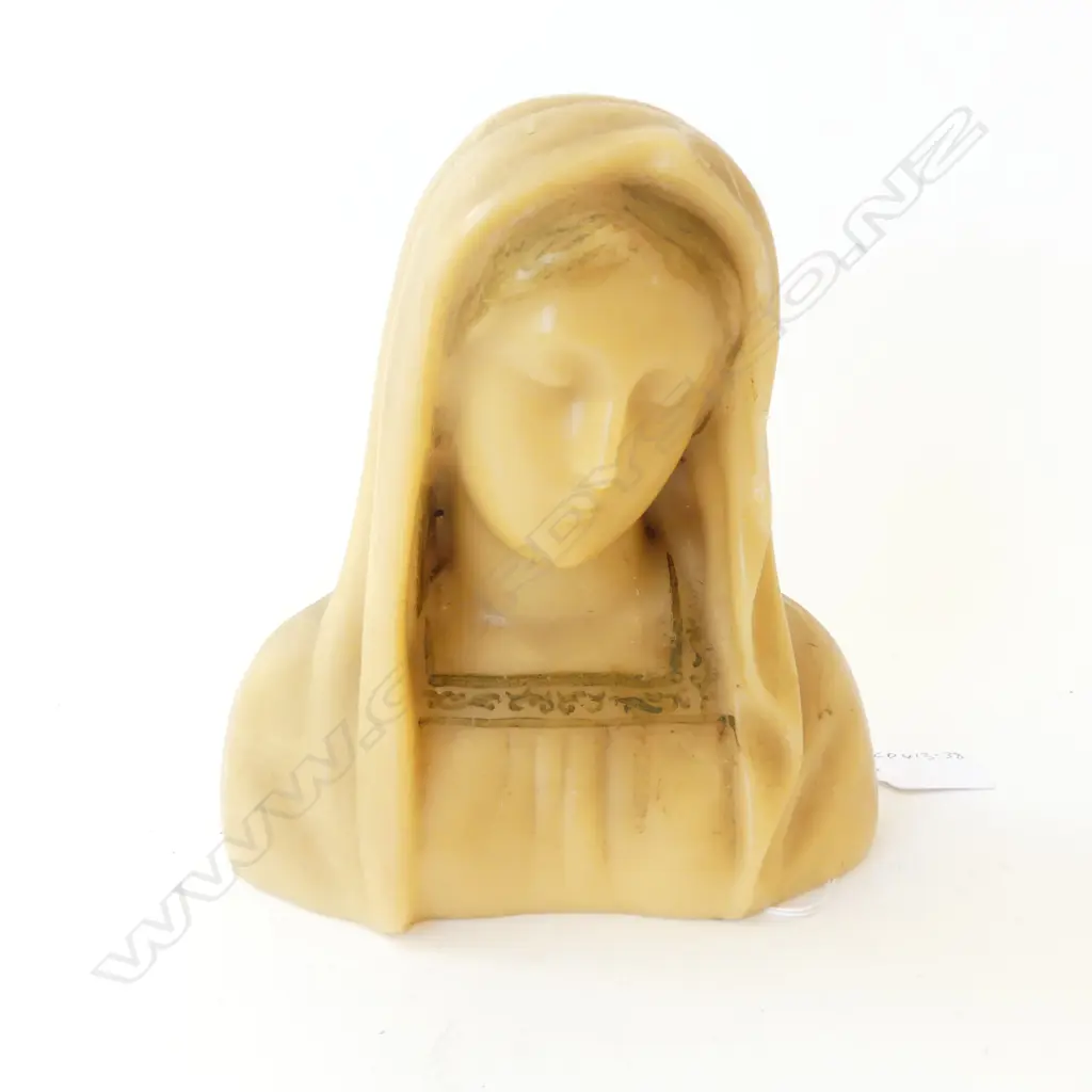FRENCH MADONNA WAX BUST H180mm Image 1++