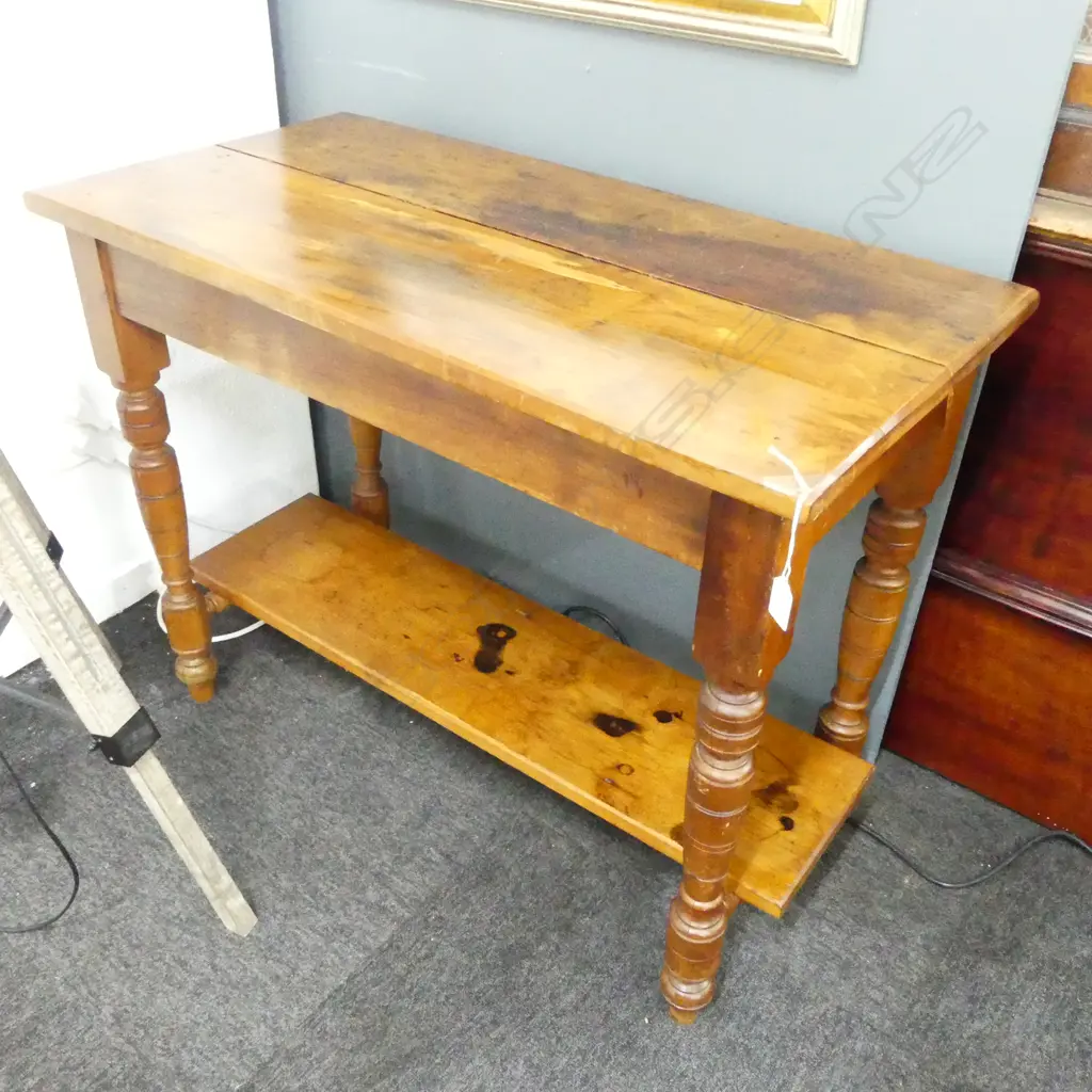 WOODEN SIDE TABLE 910x460x705mm Image 1++
