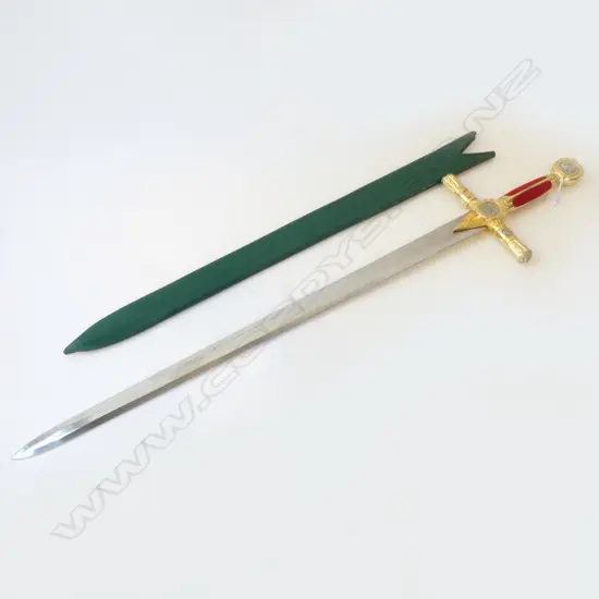 MODERN TOLEDO MASONIC SWORD & SCABBARD L1900