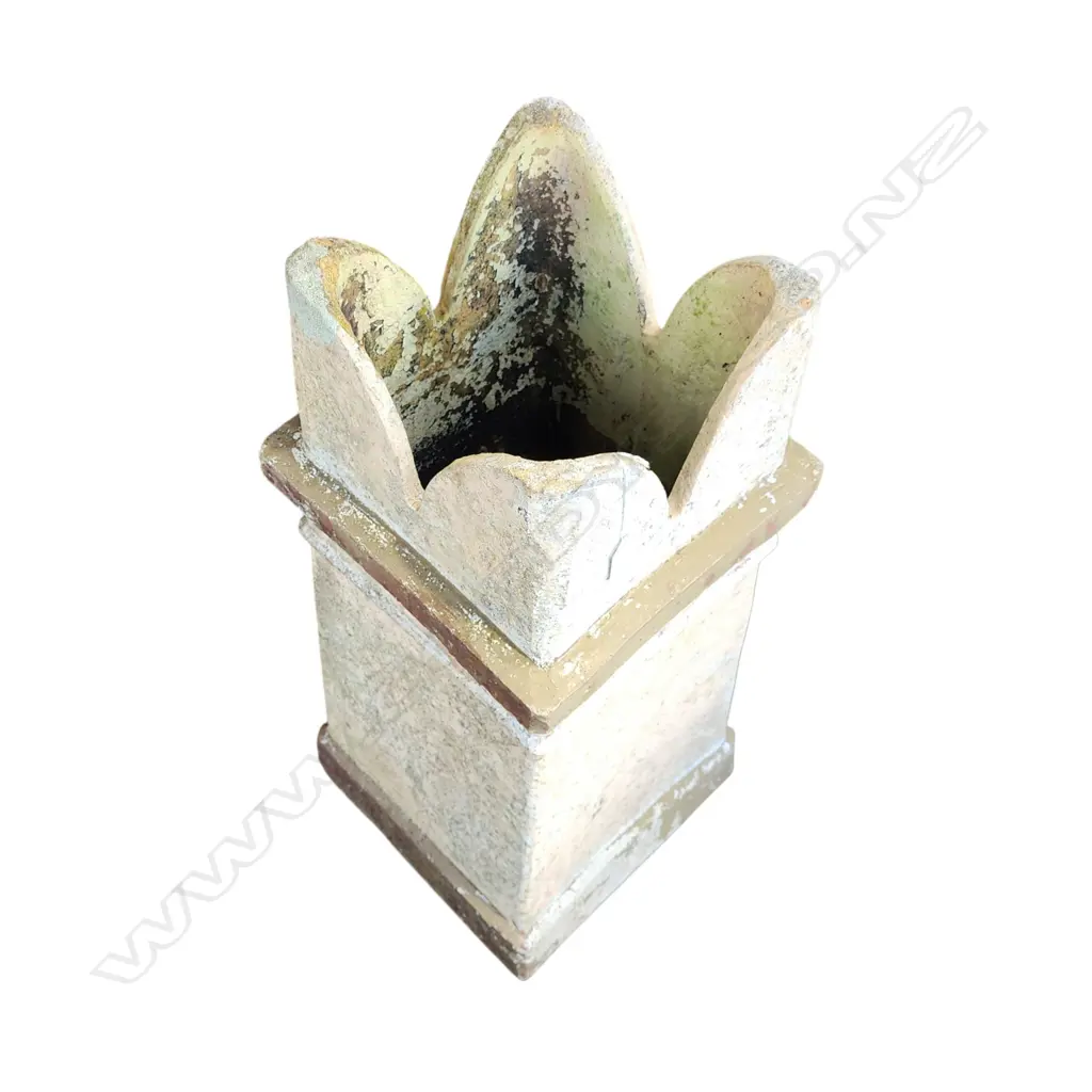 TERRACOTTA PAINTED CHIMNEY POT H.780mm Image 1++