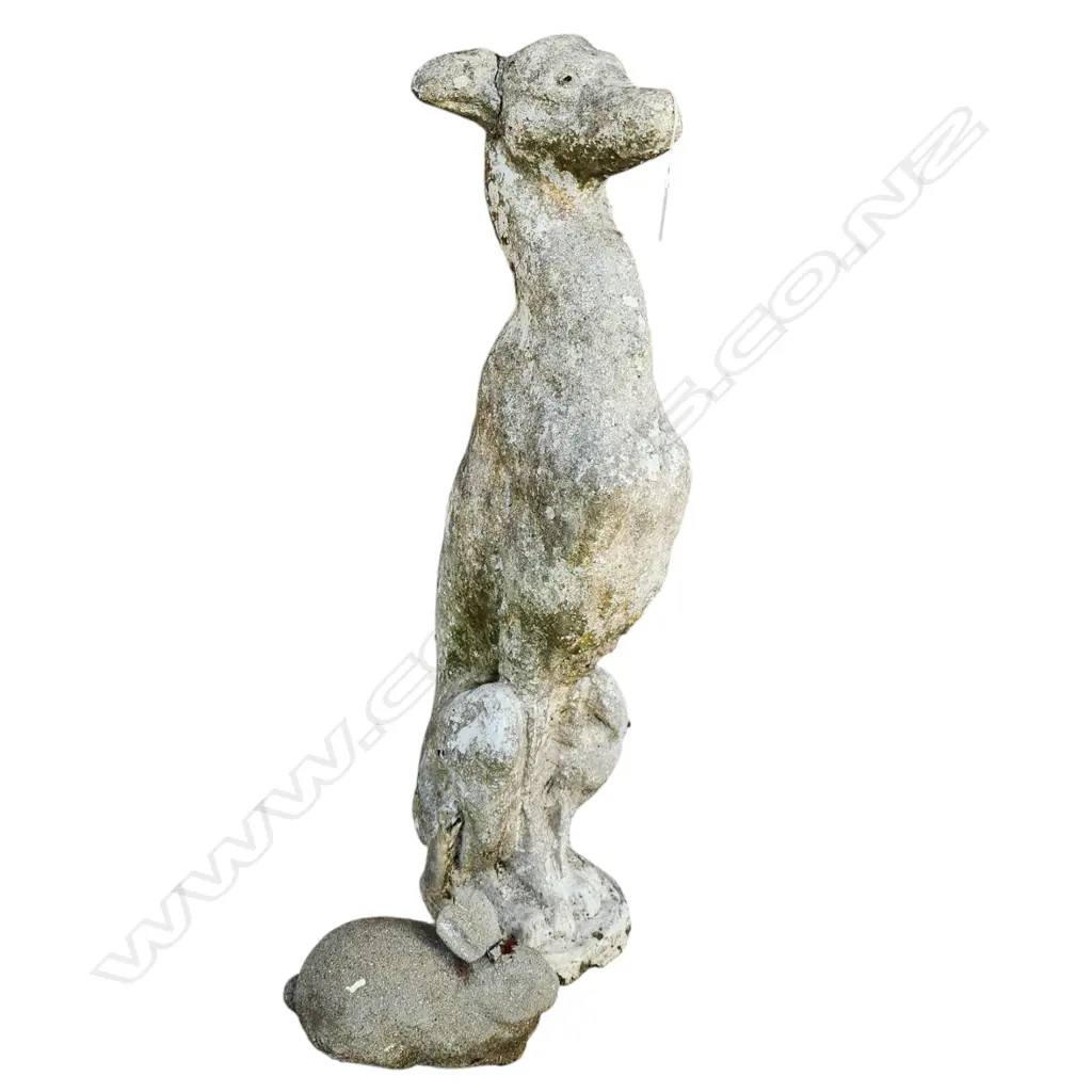 CONCRETE RABBIT AND GREYHOUND (faulted) Image 1++