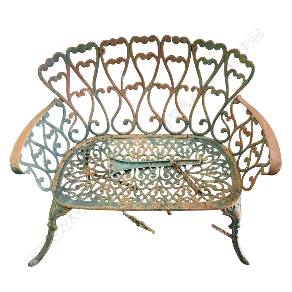 TWO GARDEN BENCHES (faulted) L.1000mm and L.930mm Image 1++