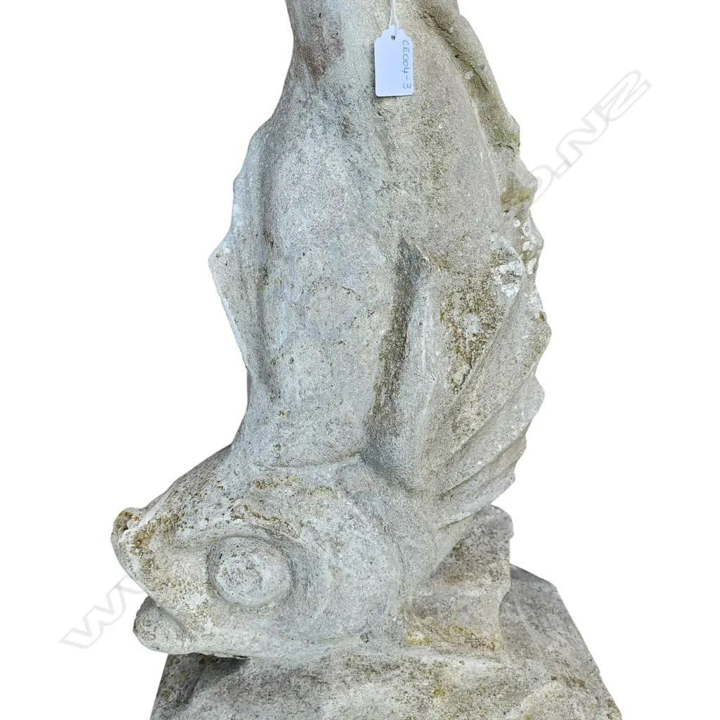 CONCRETE PAINTED BIRDBATH H.850mm Image 1++