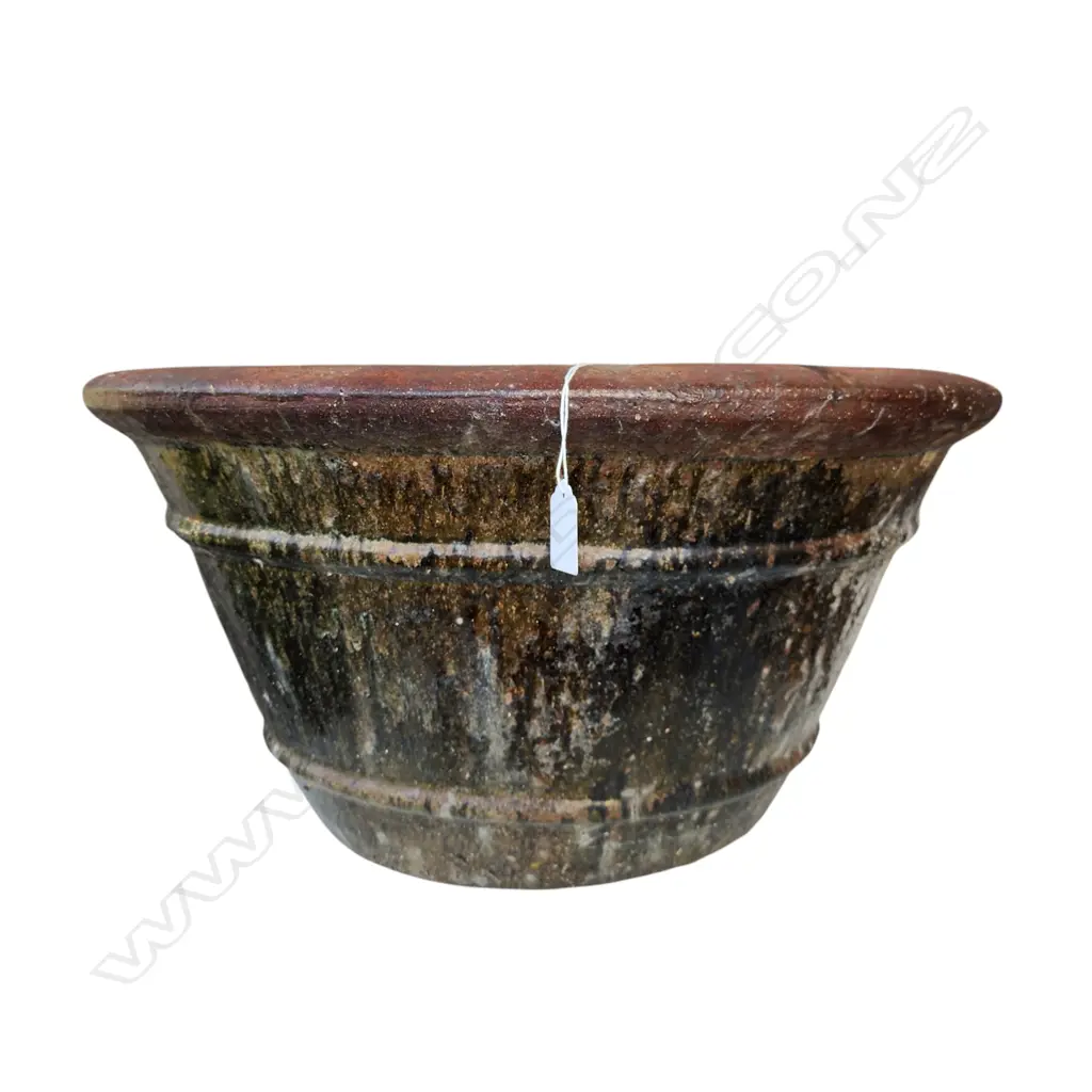 OLD NEPALESE POTTERY BOWL 540 x 280mm/DOULTON GALANT FISHERS LARGE JARDINIER (faulted) Image 1++