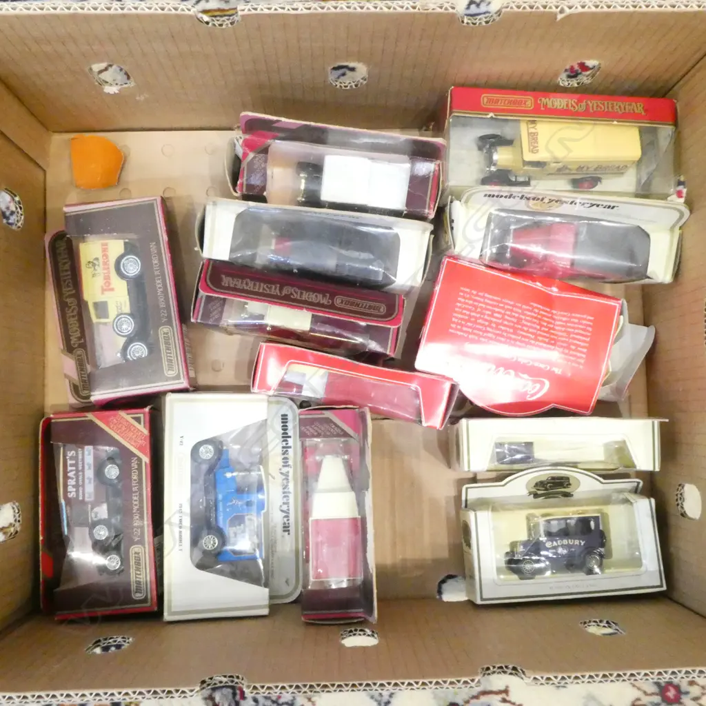 COLLECTION OF 13 DIE CAST MODELS OF YESTERYEAR  TRUCKS  Image 1++