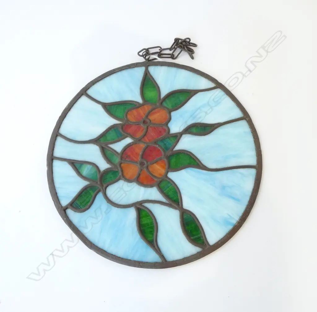 LEADLIGHT WINDOW ART 400mm dia Image 1++