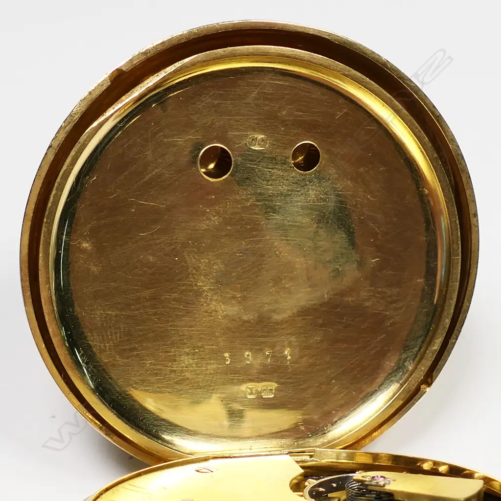 Victorian 18ct gold open face pocket watch, by W. Batty, Manchester, Image 1++