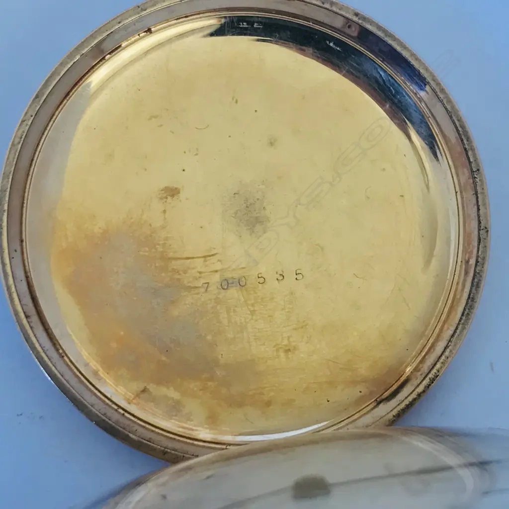Waltham rolled gold hunter pocket watch, Image 1++