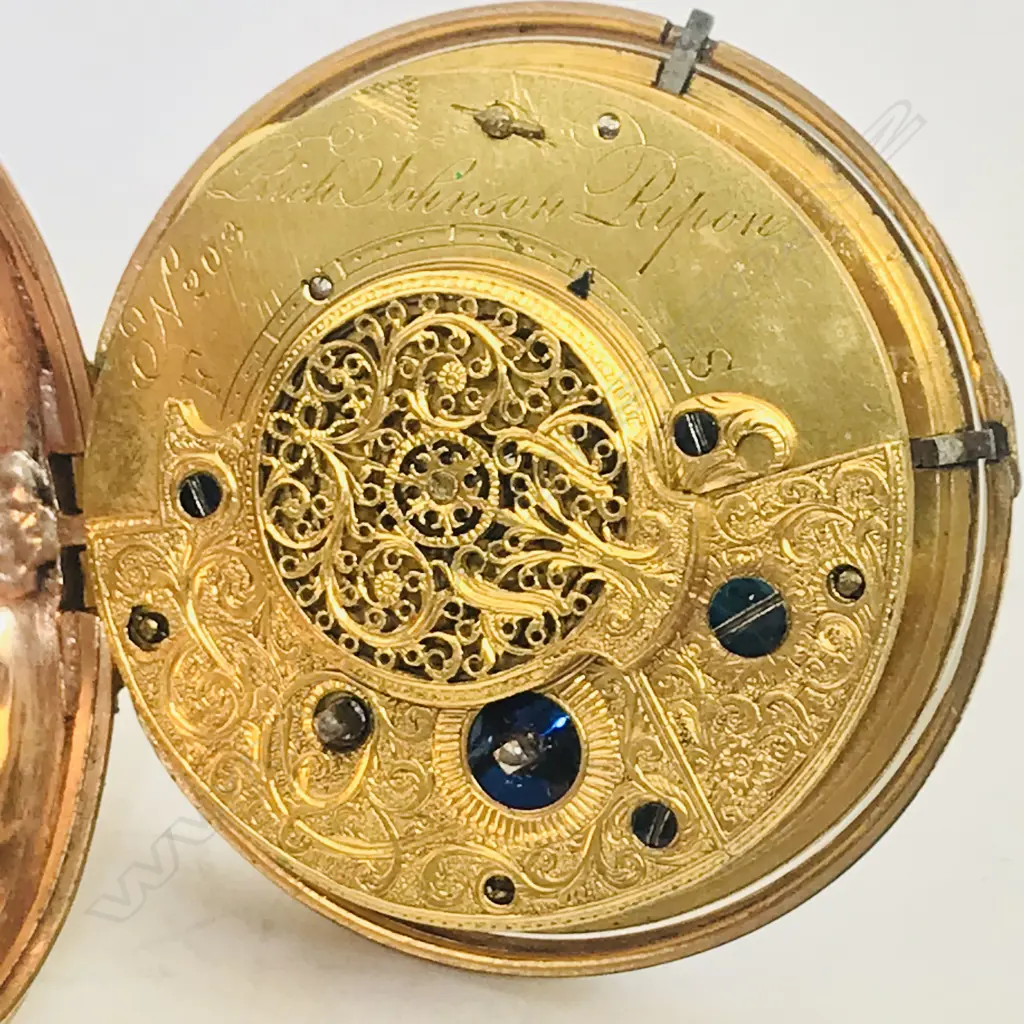Early 19thC Doctor's Dial' pair case pocket watch, by Richard Johnson, Knaresborough, Image 1++