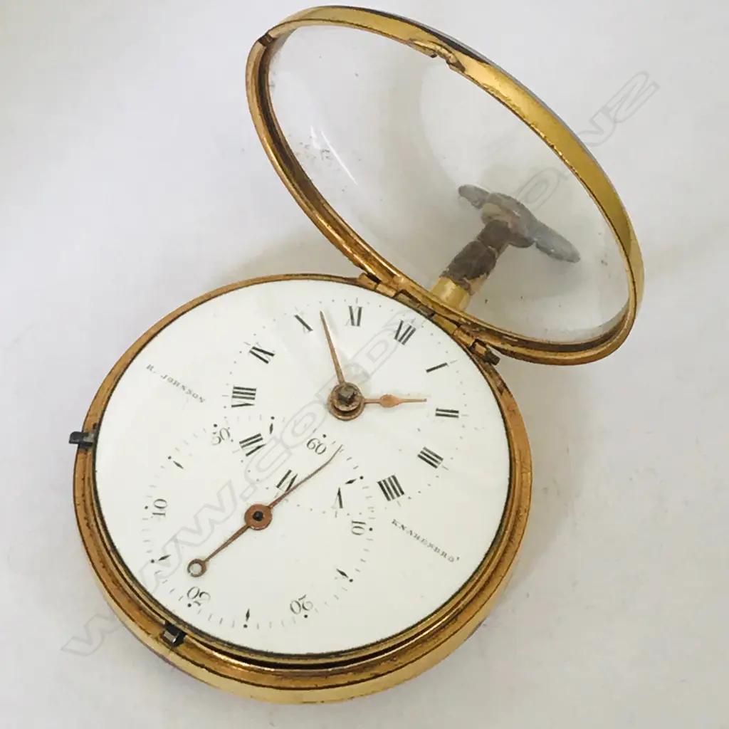 Early 19thC Doctor's Dial' pair case pocket watch, by Richard Johnson, Knaresborough, Image 1++