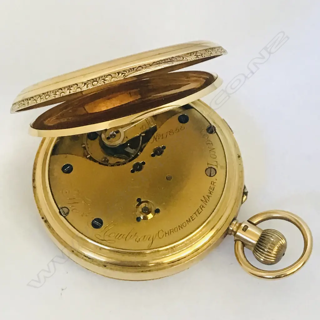 Large and weighty 18ct. gold hunter pocket watch by Thomas Mowbray, London, Image 1++