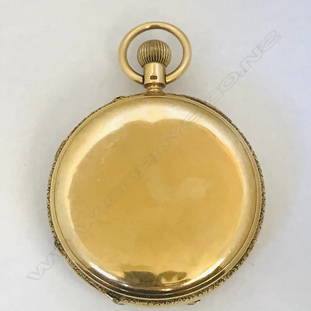 Large and weighty 18ct. gold hunter pocket watch by Thomas Mowbray, London, Image 1++