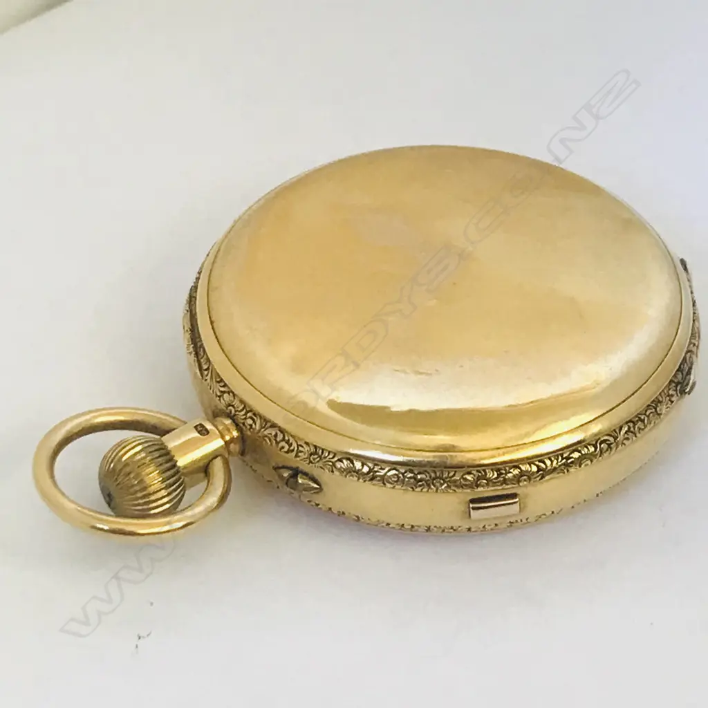 Large and weighty 18ct. gold hunter pocket watch by Thomas Mowbray, London, Image 1++