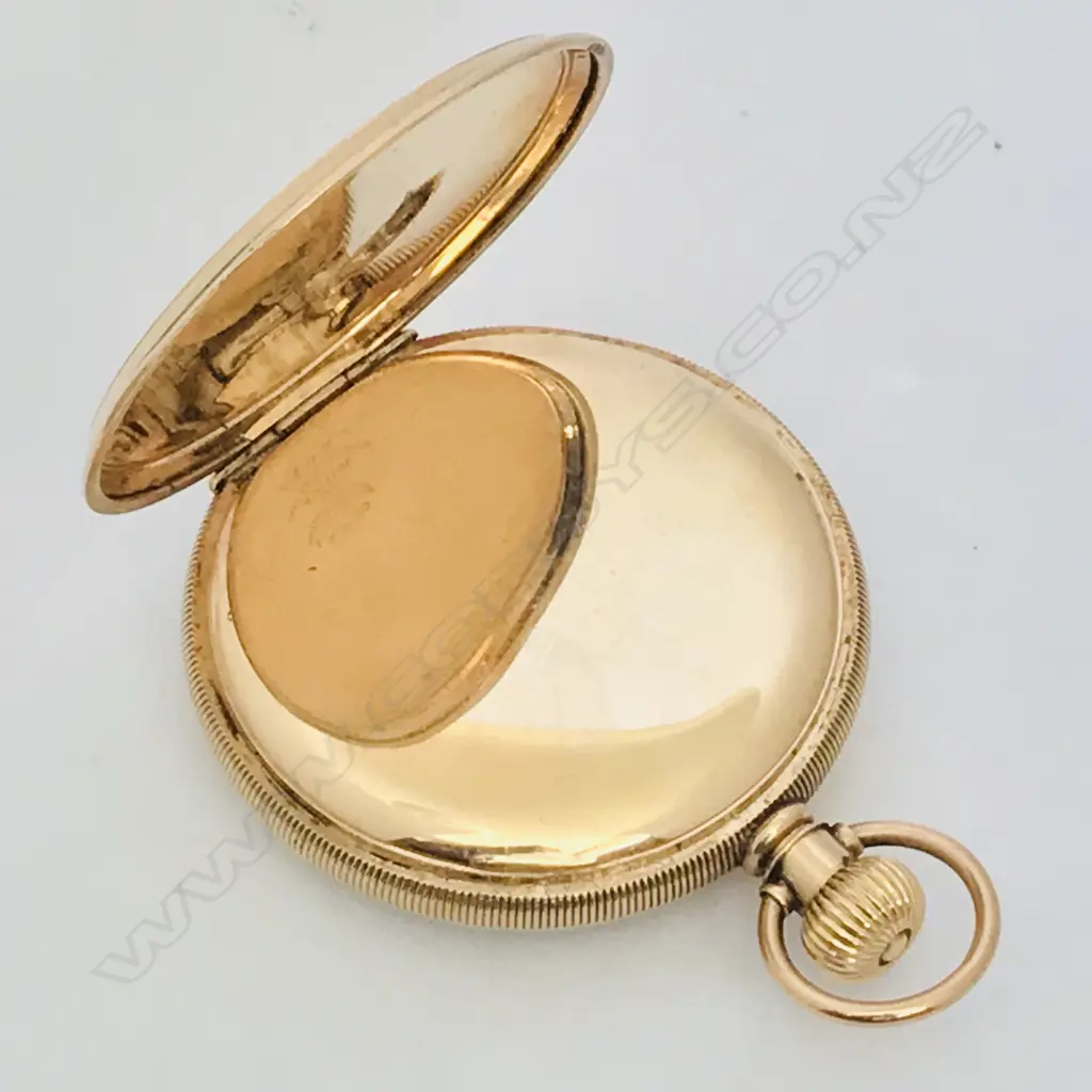 9ct open face pocket watch, Waltham, c.1900, Image 1++