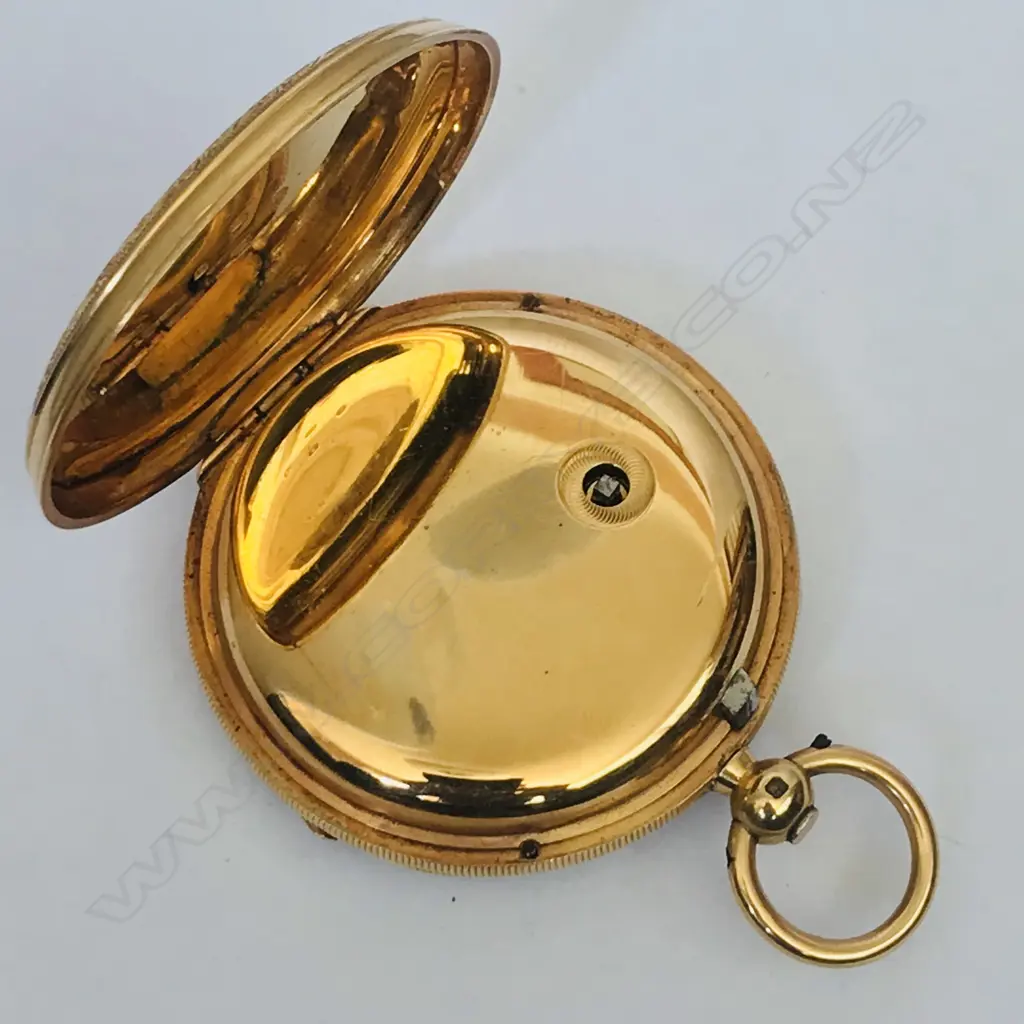 18ct gold open face pocket watch by Edwin Flinn, London, number 18241, Image 1++