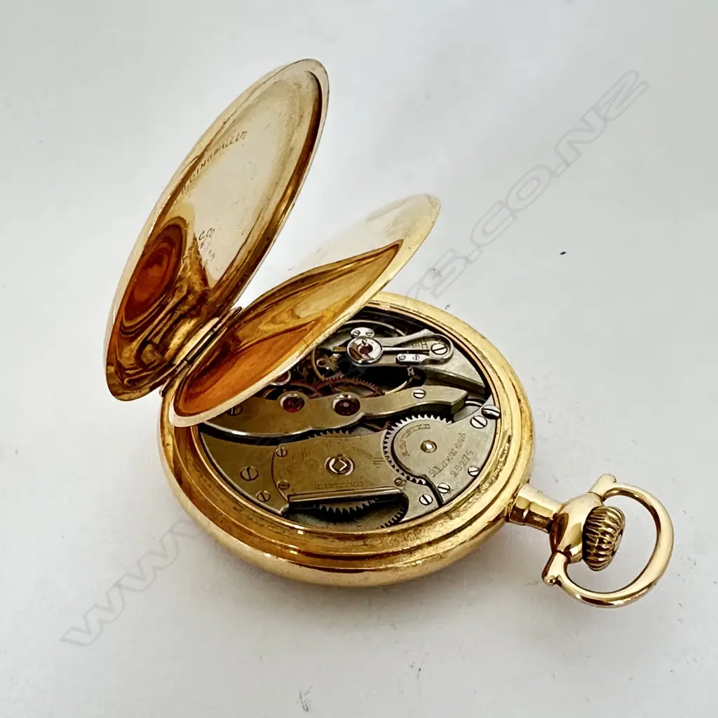 14ct gold open face pocket watch Image 1++
