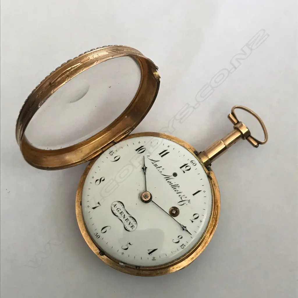 Late 18thC Swiss gold bell repeater by Moilliet & Cie, Geneva, c.1795, Image 1++