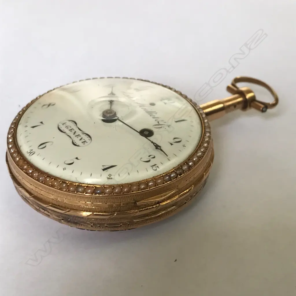 Late 18thC Swiss gold bell repeater by Moilliet & Cie, Geneva, c.1795, Image 1++