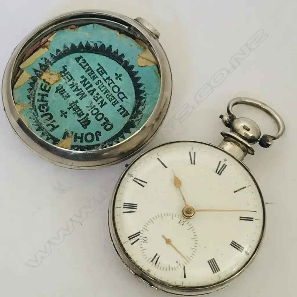 Unusual 15 second rack lever silver pair case pocket watch, signed Litherland, Liverpool, number 4137, Image 1++