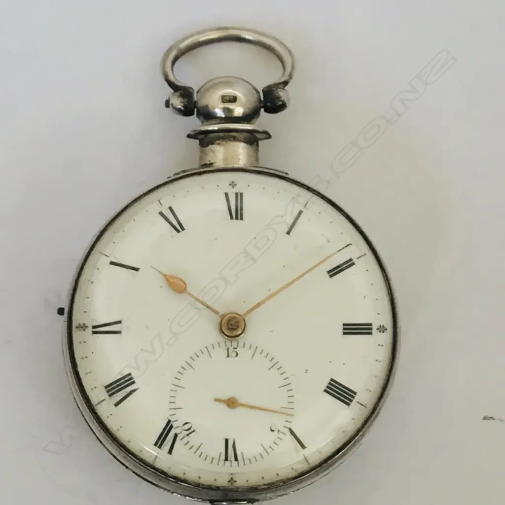 Unusual 15 second rack lever silver pair case pocket watch, signed Litherland, Liverpool, number 4137, Image 1++