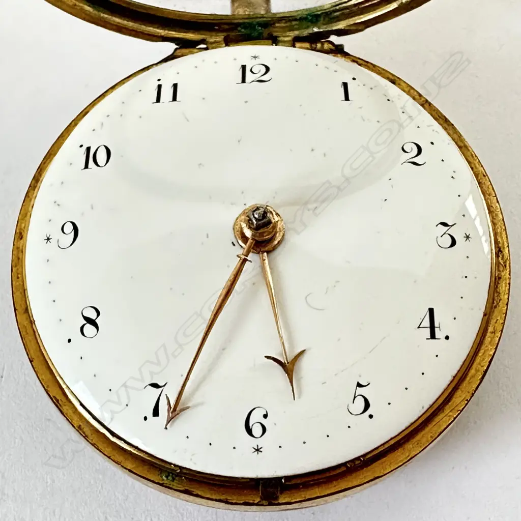Tortoiseshell pair case, verge pocket watch by Chas. Straine, London, number 1104, c.1810, Image 1++