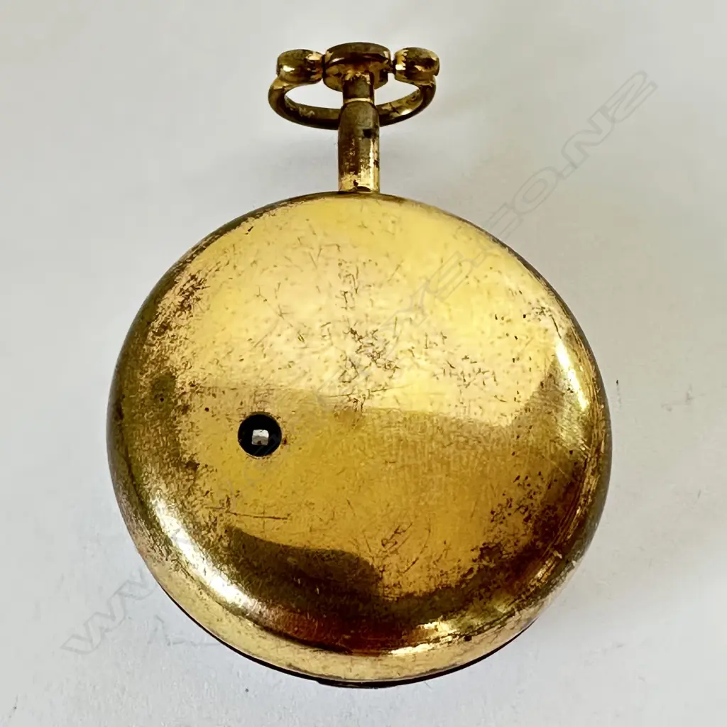 Tortoiseshell pair case, verge pocket watch by Chas. Straine, London, number 1104, c.1810, Image 1++