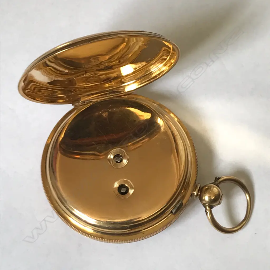 18ct gold half hunter pocket watch, by Robert Roskell, Liverpool Image 1++