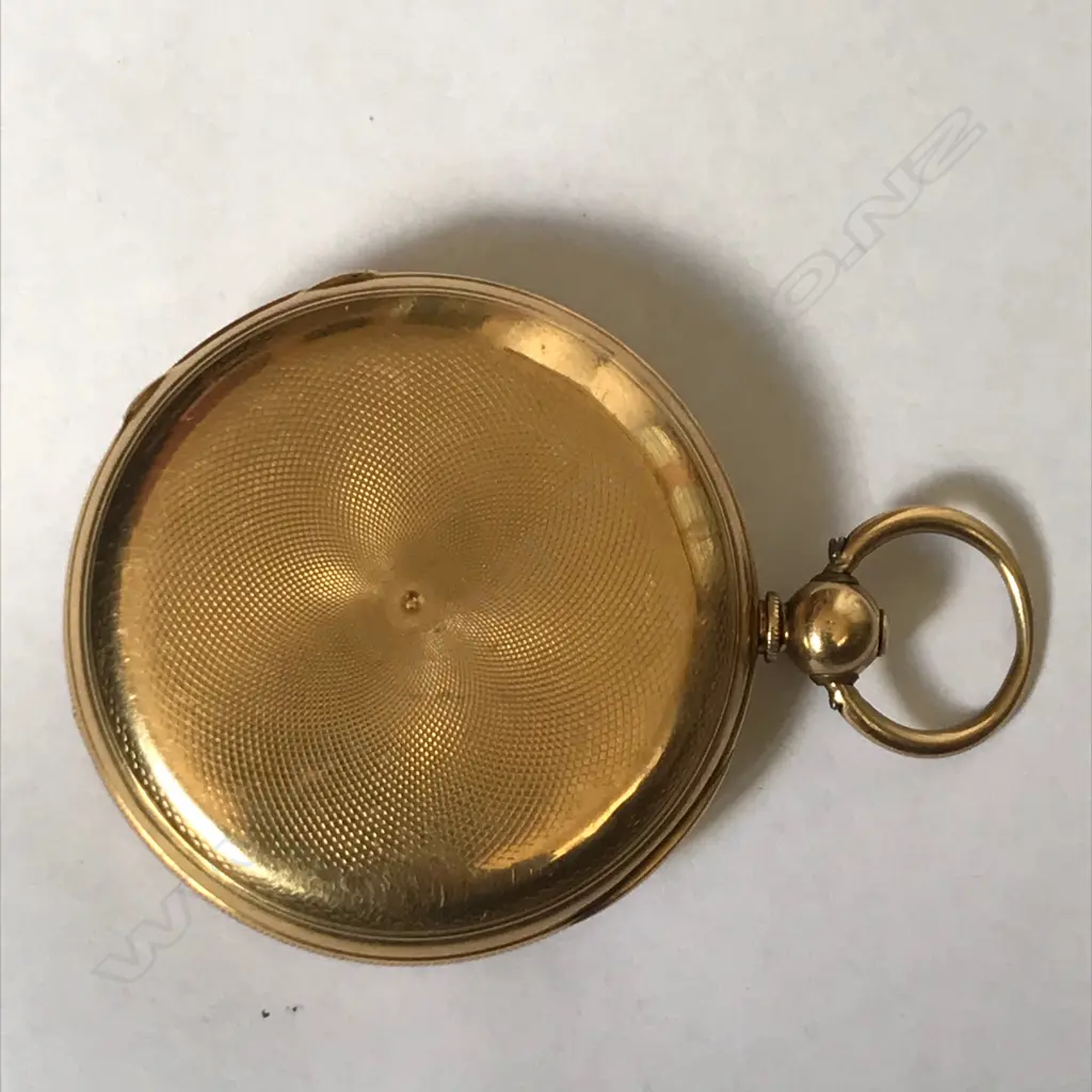 18ct gold half hunter pocket watch, by Robert Roskell, Liverpool Image 1++