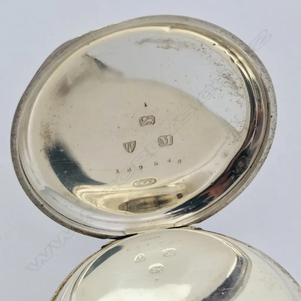 Silver cased pocket chronograph, S. Greenhough & Sons, Bolton Image 1++