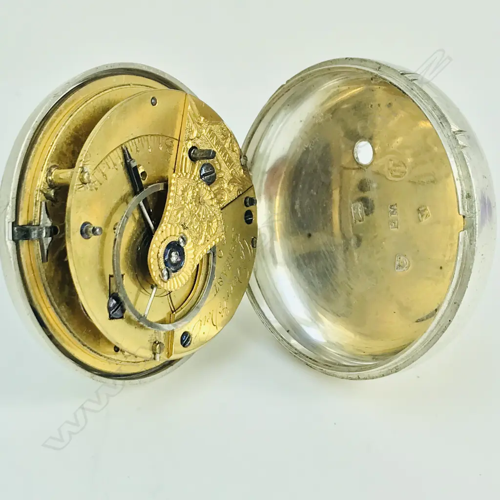 Silver pair case pocket watch by Gardner & Neil, Belfast, number 129 Image 1++