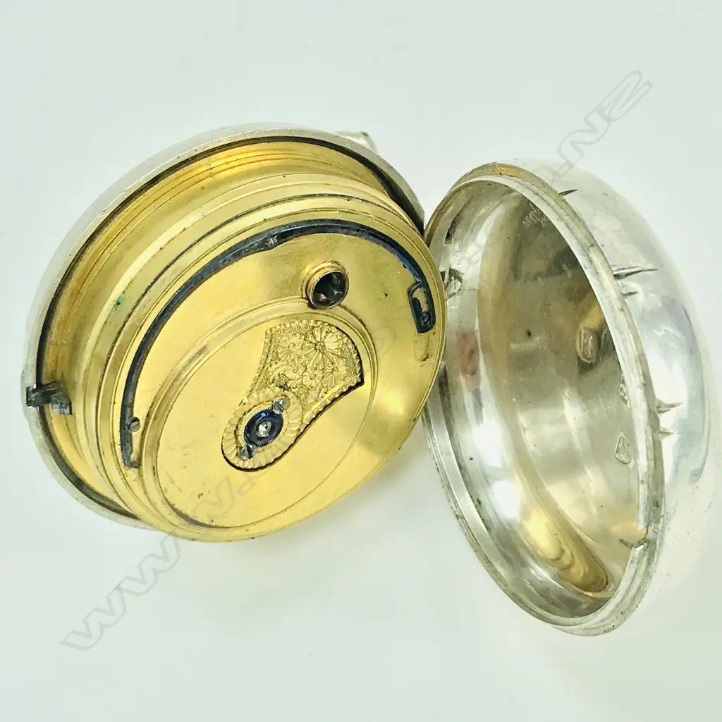 Silver pair case pocket watch by Gardner & Neil, Belfast, number 129 Image 1++