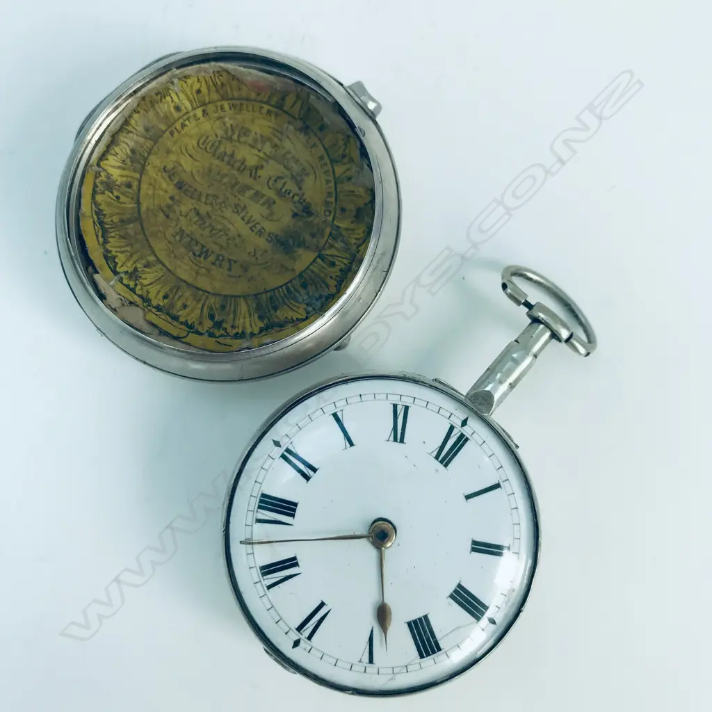 Silver pair case pocket watch by Gardner & Neil, Belfast, number 129 Image 1++