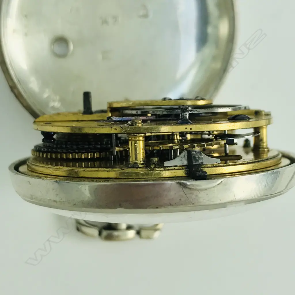 Silver pair case pocket watch by Gardner & Neil, Belfast, number 129 Image 1++