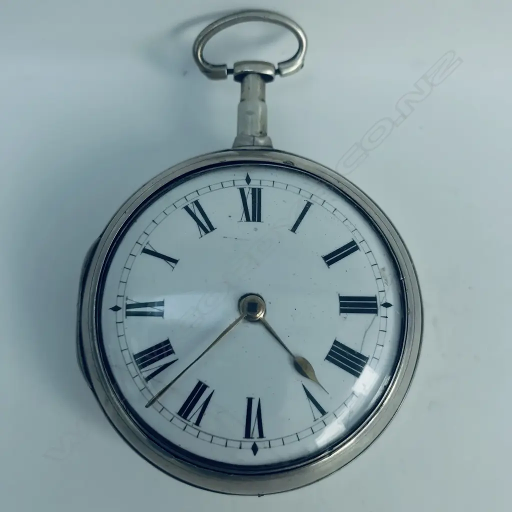 Silver pair case pocket watch by Gardner & Neil, Belfast, number 129 Image 1++