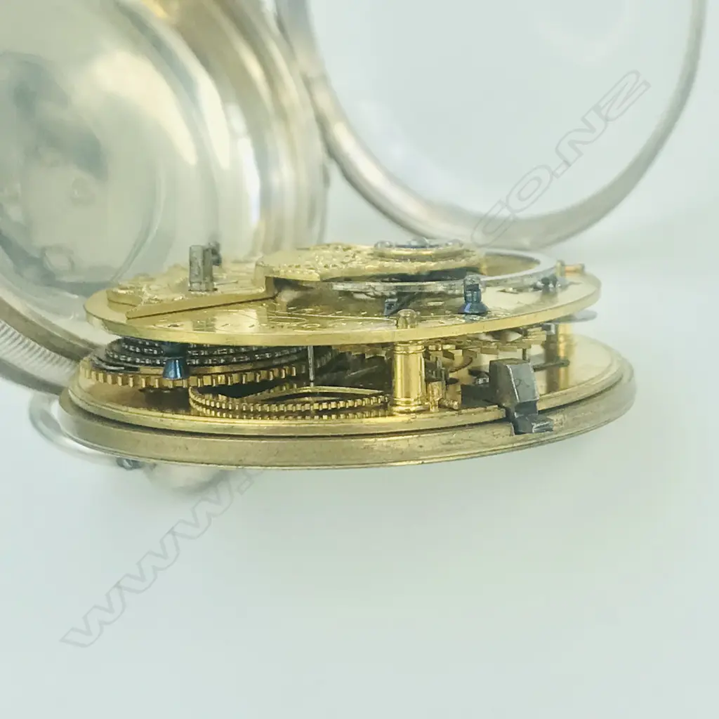 Victorian silver cased open face pocket watch by Peter Litherland, Liverpool, number 1386 Image 1++
