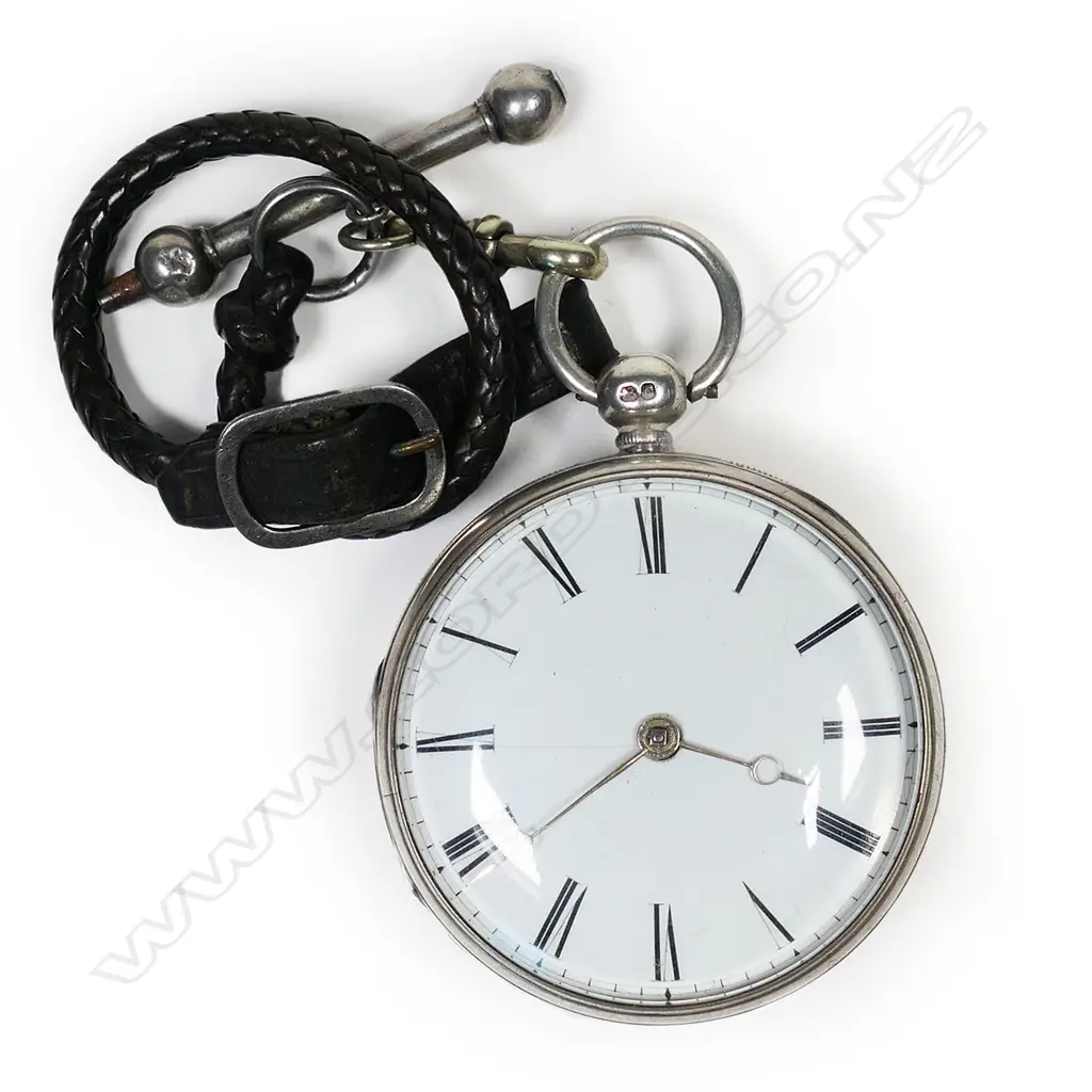 Victorian silver cased open face pocket watch by Peter Litherland, Liverpool, number 1386 Image 1++