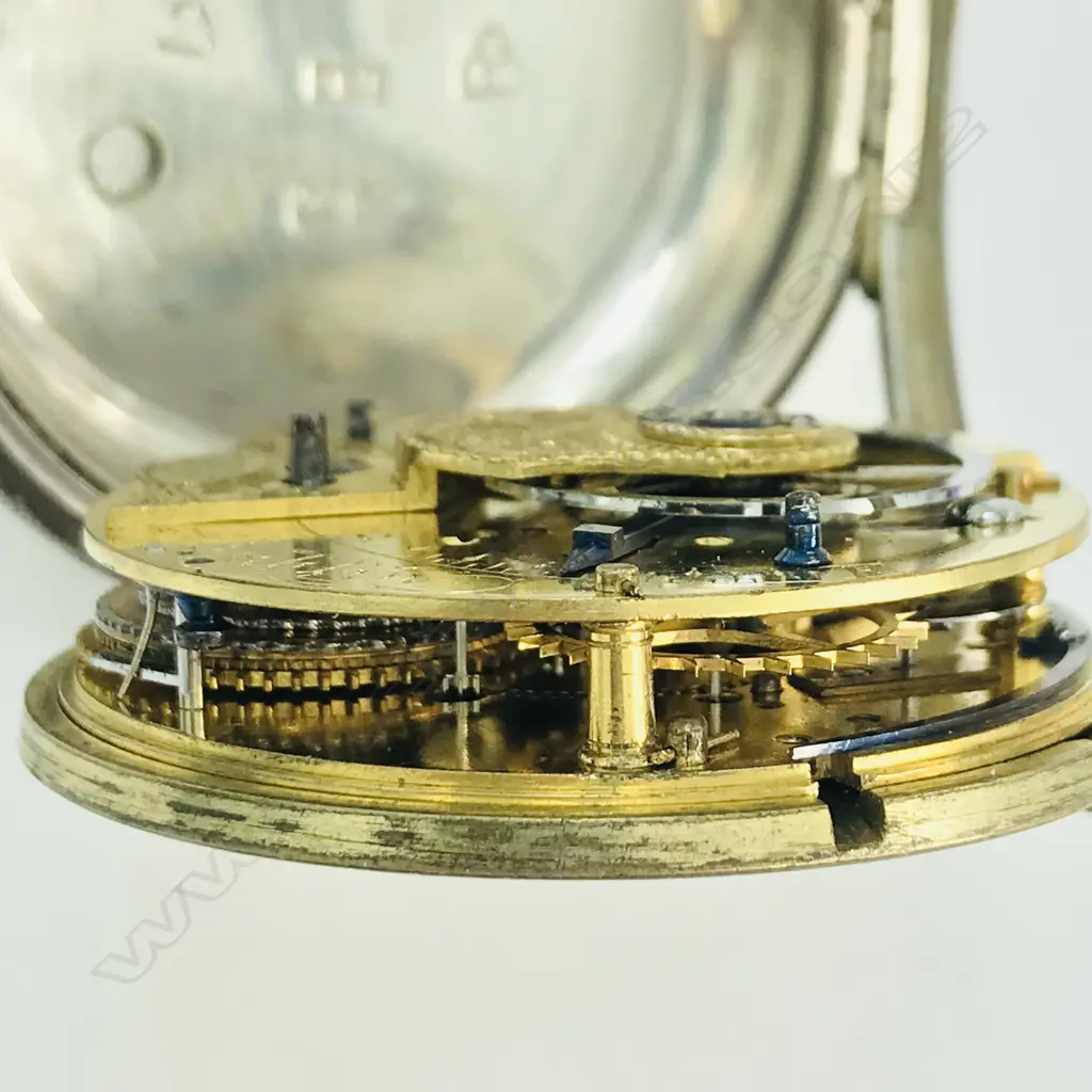 William IV period silver open face pocket watch by Scott, Dublin, number 270. Image 1++