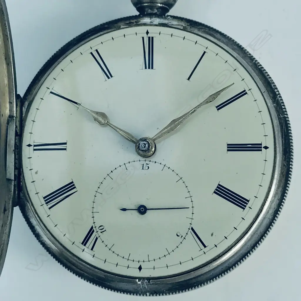William IV period silver open face pocket watch by Scott, Dublin, number 270. Image 1++