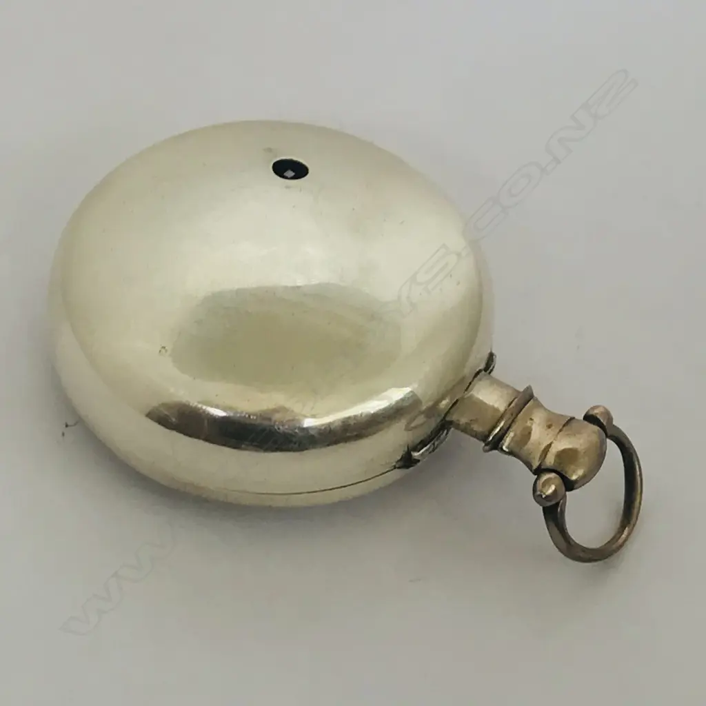 Silver open face pair case pocket watch, by W. Hollison, London Image 1++