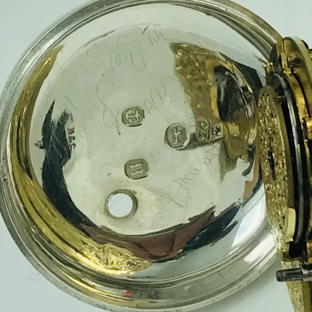 Victorian silver pair case pocket watch by Joseph Maugham, Gateshead, number 9444 Image 1++