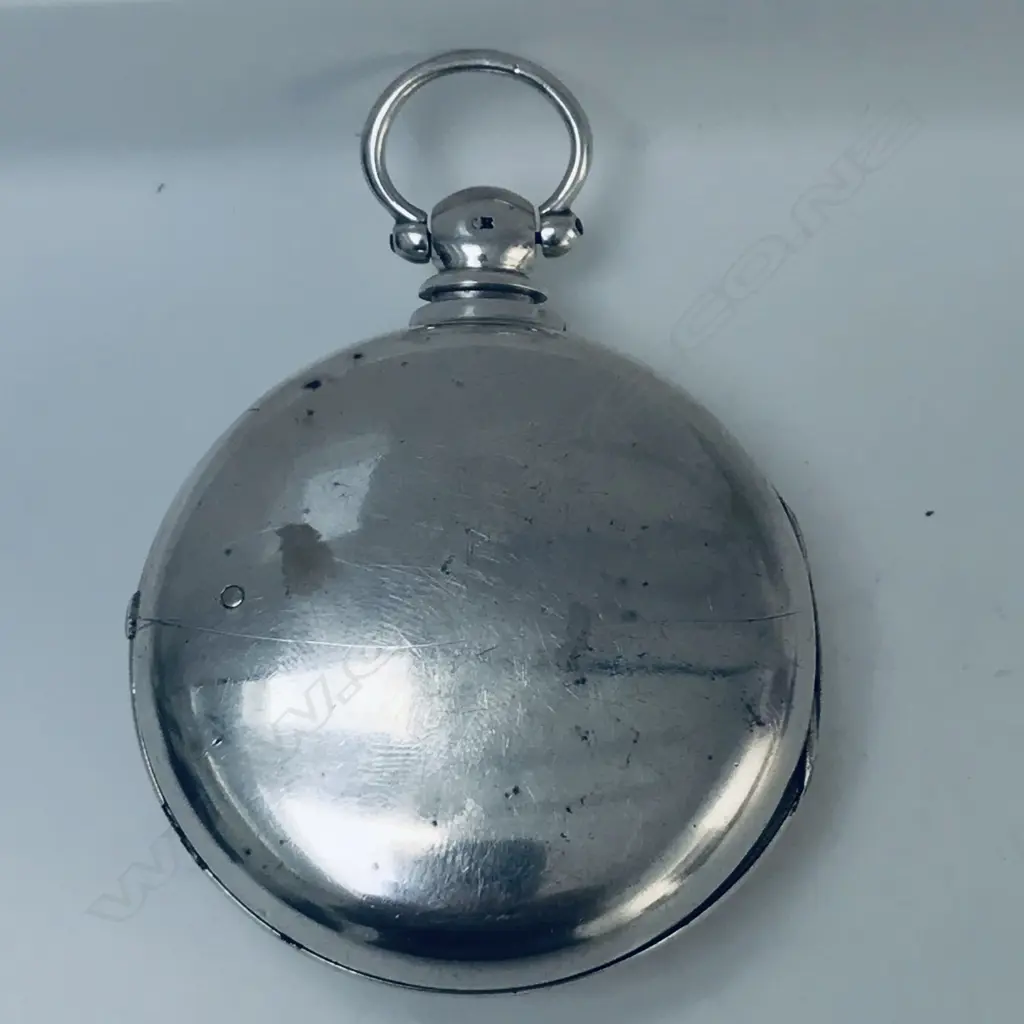Victorian silver pair case pocket watch by Joseph Maugham, Gateshead, number 9444 Image 1++