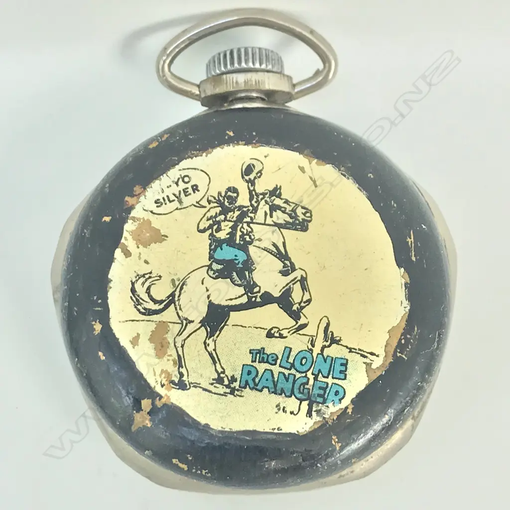 1939 'The Lone Ranger' (Hi-Y'o Silver) pocket watch by New Haven Image 1++